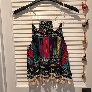 Colorful printed tank top
